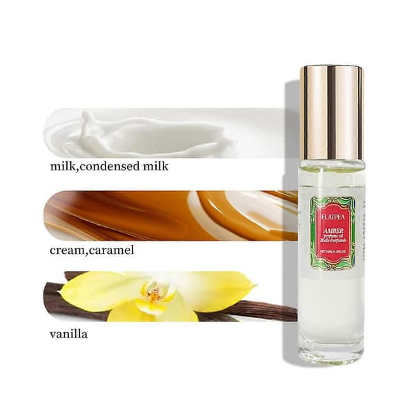 3 stk. Amber Roll-On Parfumeolie, Alkoholfri Duft til Mænd og Kvinder, Nemat, 10 ml