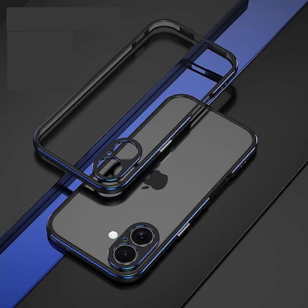 Til iPhone 17 Bumper Case No Back Phone Frame Cover med linsebeskytter