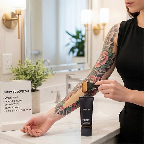 Tattoo Concealer Cream Kit Full Coverage 10 Shades Long-Lasting Formula
