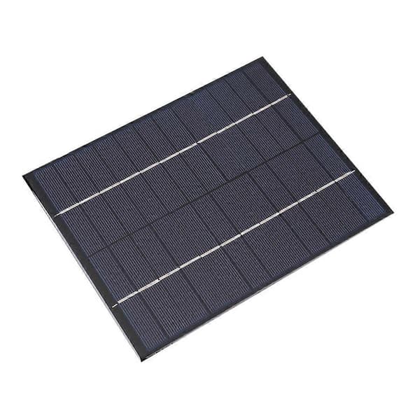 5.2W 12V Bærbart Polysilicium Solpanel Strømbatterioplader Modul til DIY + DC Output 5521
