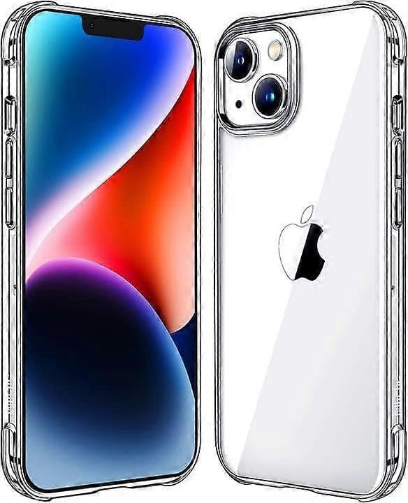 til iPhone 14 Deksel til iPhone 13 Deksel Klart Gjennomsiktig Støtsikkert Bumperdeksel til iPhone 13/14 Telefondeksel
