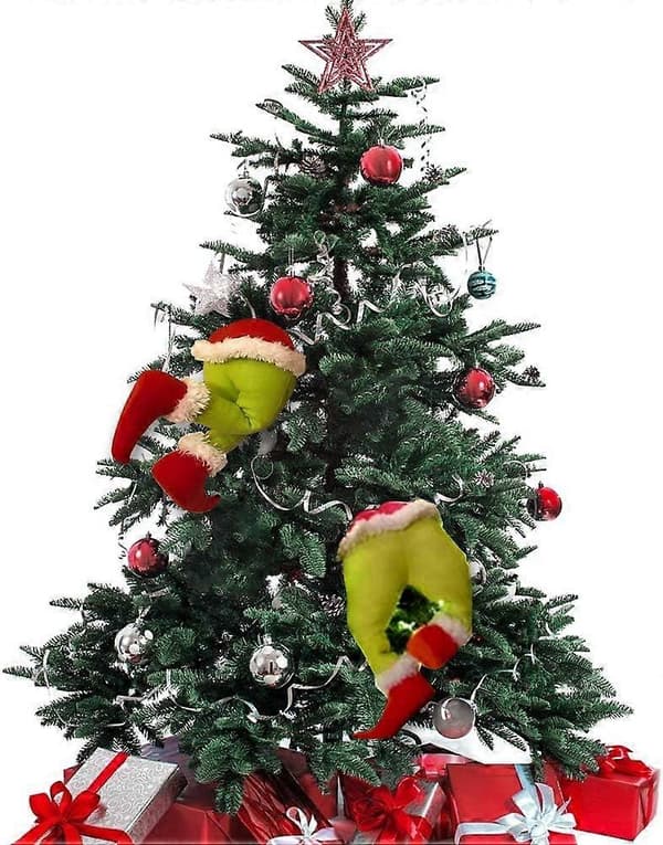 Julekrans Grinch-krans, julepynt kransedekoration