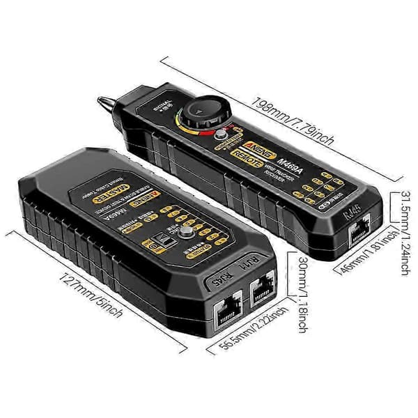 Multifunktionel Ethernet-LAN netværkskabeltester og telefonlinjesøger