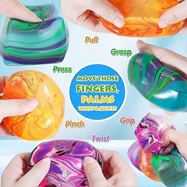 Stress Cube Super-Jumbo Squishy Squeezy Sjov - Farver kan variere 1 stk