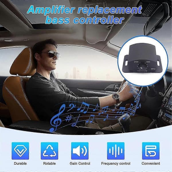 Amplifier Replacement Bass Knob Control Remote 6Pin Subwoofer Remote Volume Adjustment Control Knob Compatible with Speaker-C8