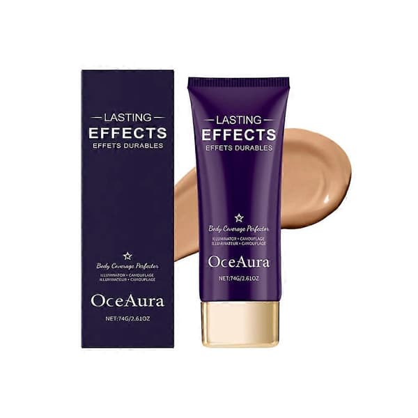 Beauty Body Coverage Perfector med borste, 2-i-1 kroppscamouflage och illuminator