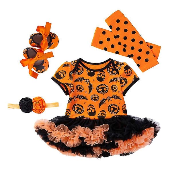 4 stk Halloween-kjole til Halloween-dekorasjoner