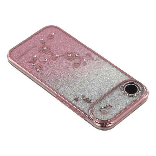 KADEM For iPhone 17 Air Deksel Blomstermønster TPU Gradient Telefondeksel med Stropper