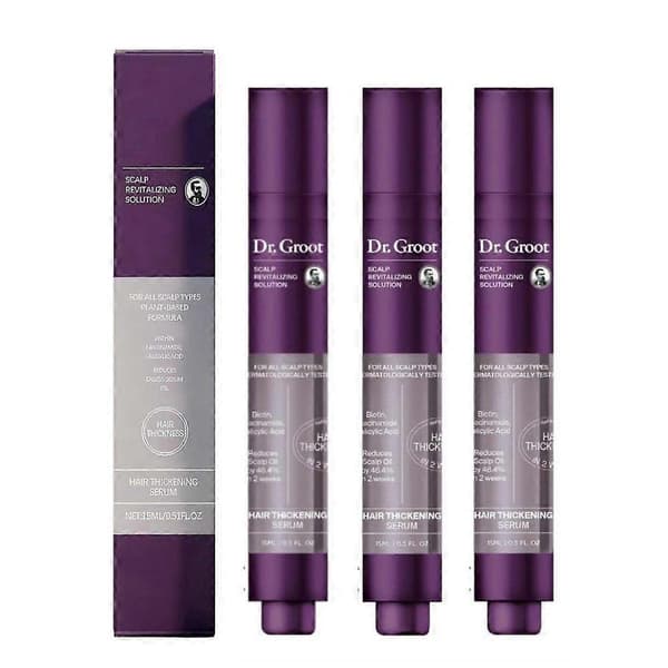 1-3 st DR.Groot Hårförtjockningsserum för håravfall, Rosmarin Hårväxt Roll On Serum 15ML (1 st)
