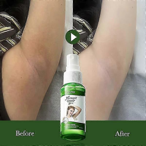 Langvarig naturlig deodorant spray for hyperhidrose - Sterk behandling mot overdreven svette, 100ml