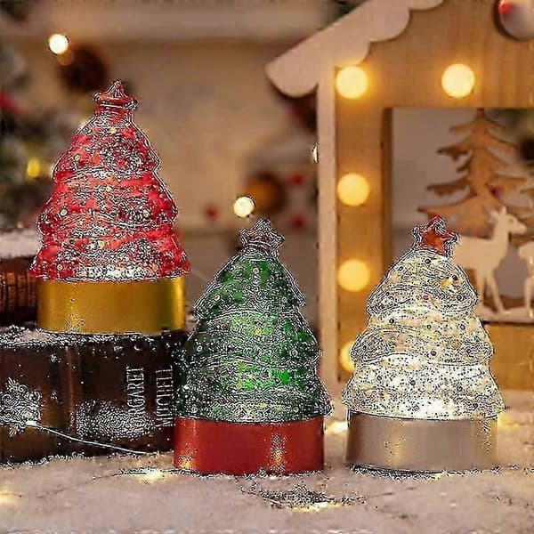 Julepynt lysende juletræ julebordpynt juletræ natlys