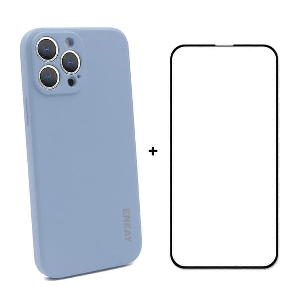 ENKAY Silikonskal + Glasskydd för iPhone 13 Pro