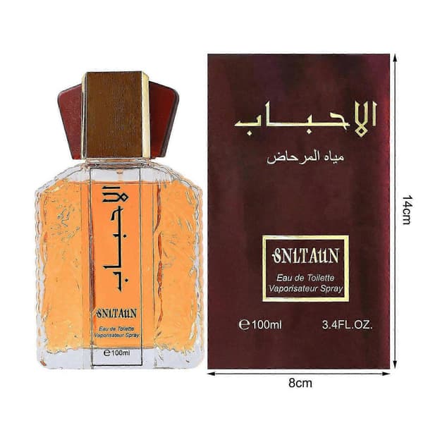 Sultan Eau de Toilette 100ml, koncentreret langtidsholdbar arabisk herreparfume