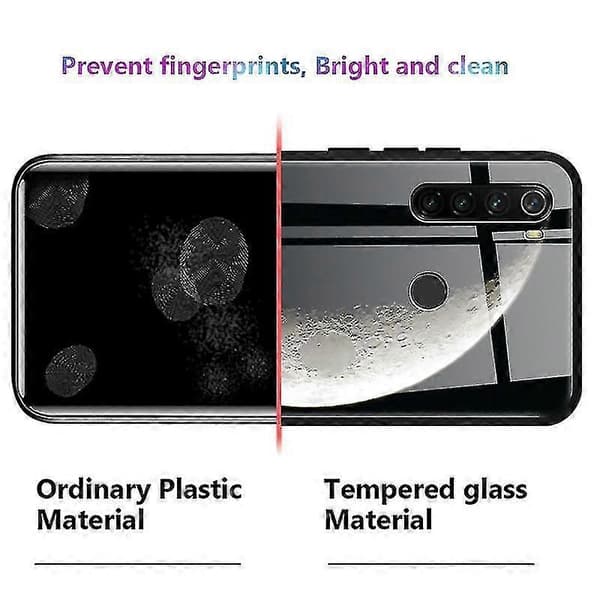 Til iPhone 13 Mini Marmor Hærdet Glas Bagcover TPU Kant Etui (HCBL-25)