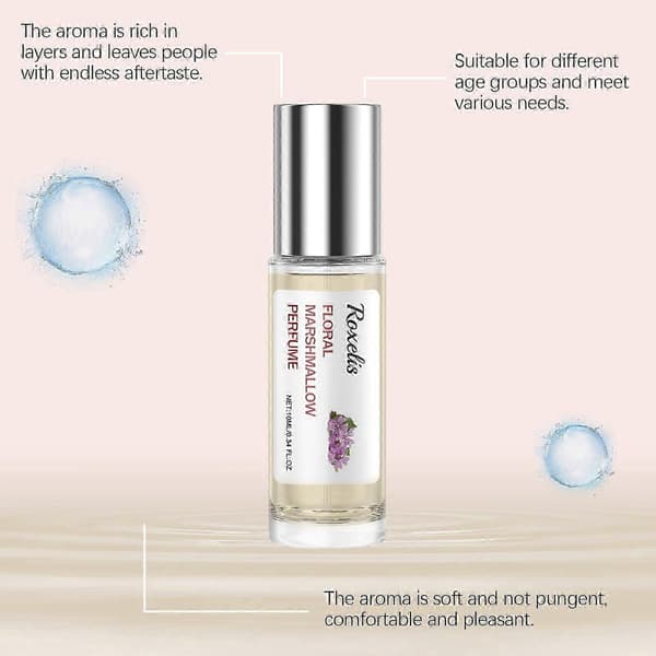 Solros Reseparfym, Långvarig Lätt Doft med Jasmin, Ros & Vanilj, Bärbar Spray