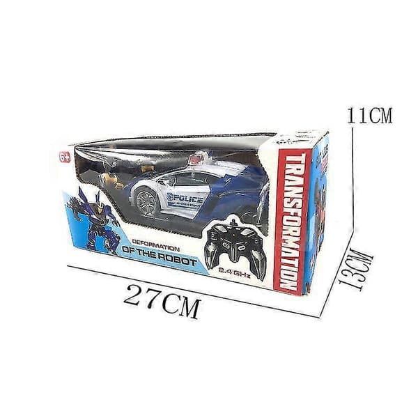 Ny Transformation Rc Robotbil Fjernstyret Bil 2 i 1 Deformationsrobotbil