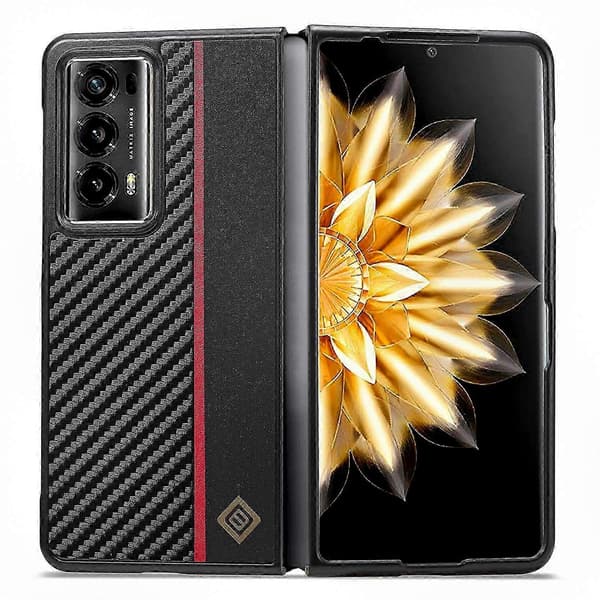 Kolfibertextur Vikbart Telefonskal Kompatibelt med Honor Magic V2 5G