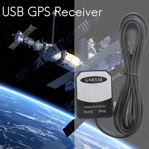 For GPS-datainnsamling, PC-bærbar navigasjon GPS USB-mottaker Gmouse antennemodul for Google