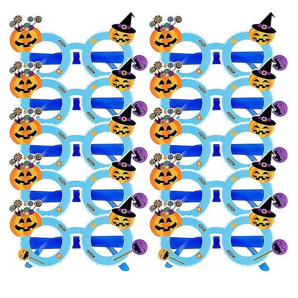10 stk Halloween-solbriller til Halloween-dekorasjoner
