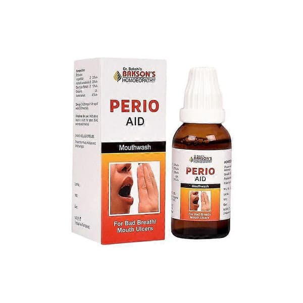 Perio munvatten (30 ml), Perio Aid Munvatten, Bakson A