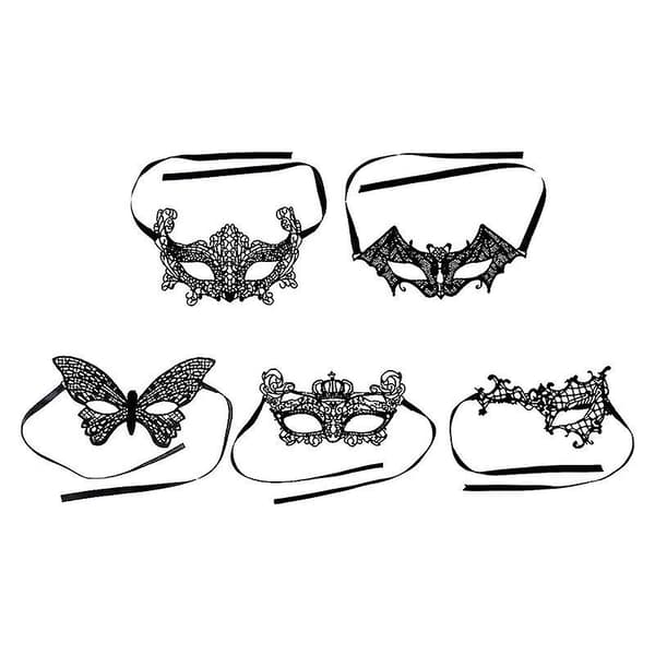 10 stk. Halloweenmaske til Halloweenpynt