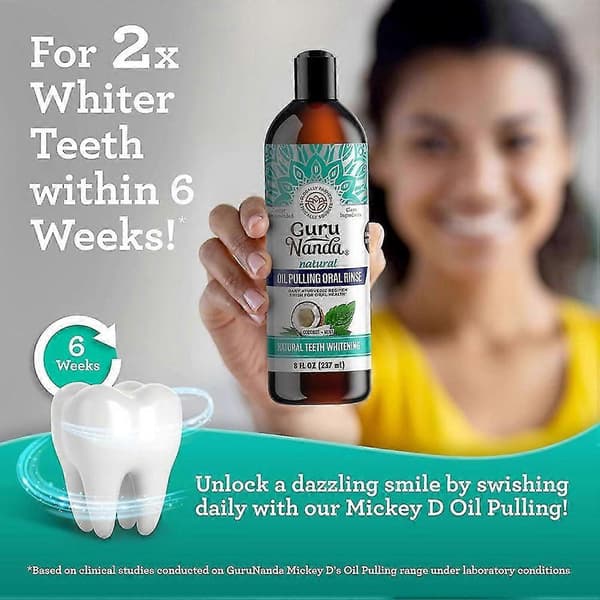 Oil Pulling Munskölj för Naturligt Långvarig Frisk Andedräkt Stöder Tandköttshälsa för Munvård A