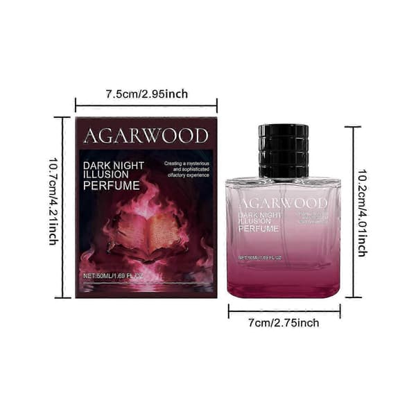 Agarwood Oud Eau de Parfum 50 ml Unisex, Långvarig Träig Doft, Resestorlek