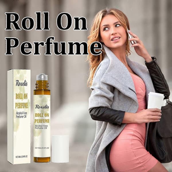 Rejsestørrelse Roll-On Parfume, Langvarig Frisk Let Naturlig Kropsduft, 10ml