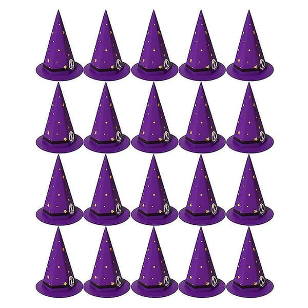 20 stk. Halloweenhat til Halloweenpynt