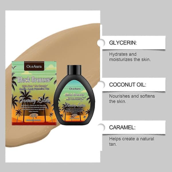 Extreme Dark Tanning Lotion Accelerator för solarium och utomhussol med bronzer för att få