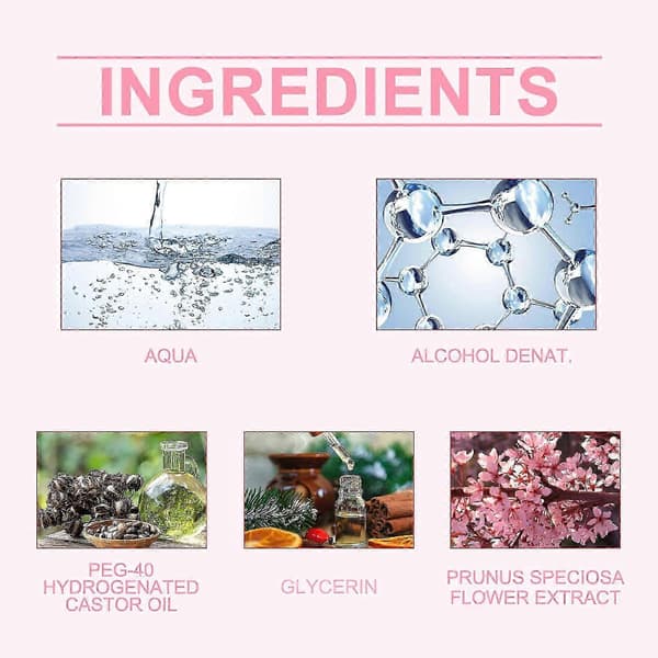 Kirsebærblomst Kropps- og Hårparfymespray, Elegant Frisk Duft, 30ml