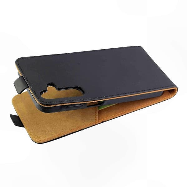 Læder vertikalt flipcover med kortholder (til Galaxy A25 5G)