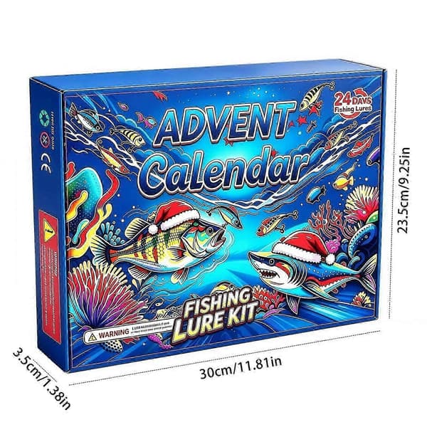 Julegave til voksne lystfiskere, 24-dages fiske-julekalender til nedtælling til jul
