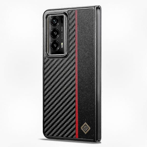 Kolfibertextur Vikbart Telefonskal Kompatibelt med Honor Magic V2 5G