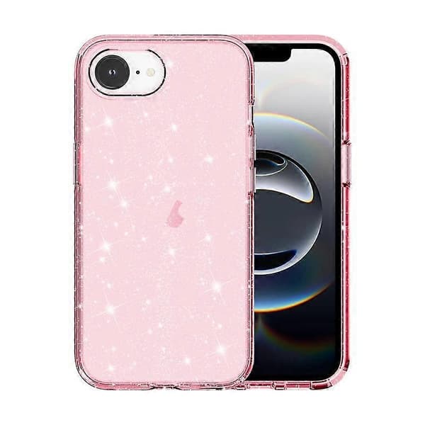 Stöttåligt Terminator Glitter Pulver Mobilskal (Rosa, iPhone 16e)