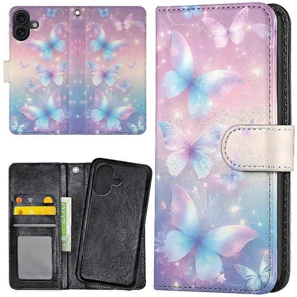 iPhone 17 - Pung etui/Cover Sommerfugle