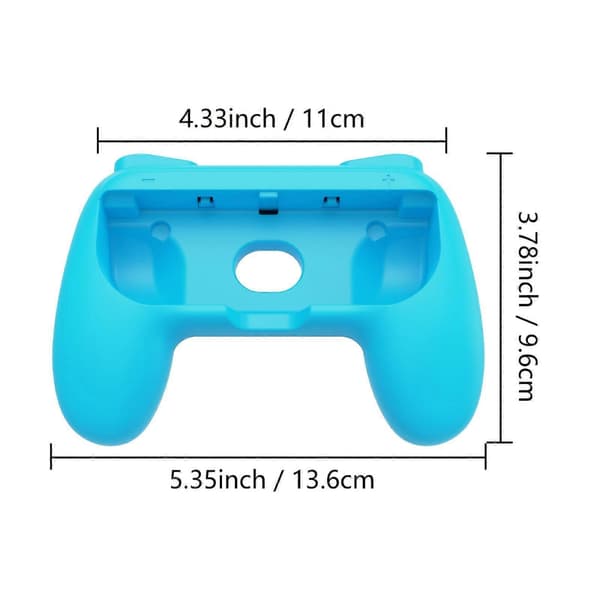 2-pak controller-håndgrebssæt, ergonomisk design til Joy-2-controllere, bærbart til familiesammenkomster, par, multiplayer-gaming