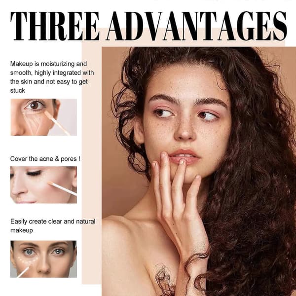 1 stk. Eelhope dobbelt hoved concealer lysnende og vandtæt concealer stick