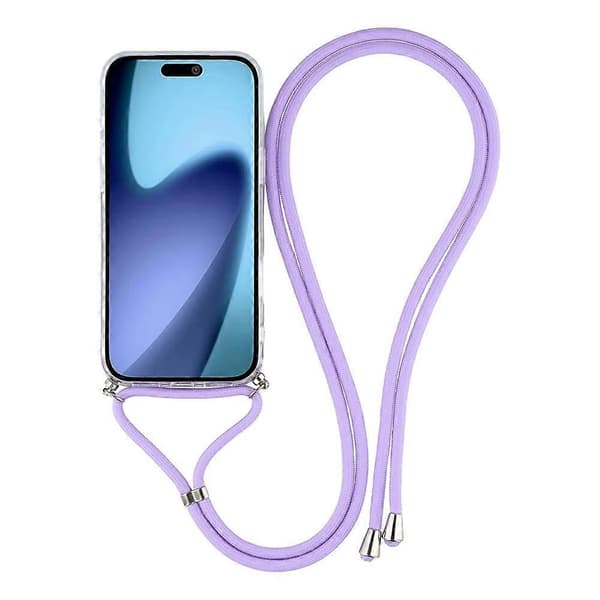 Kompatibel med iPhone 17 Air-deksel Søt Glitrende TPU Epoxy Telefondeksel med Snor