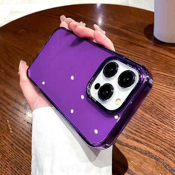 For iPhone 13 Pro Klart Telefondeksel Linserammebeskyttelse PC + TPU Støtsikkert Deksel