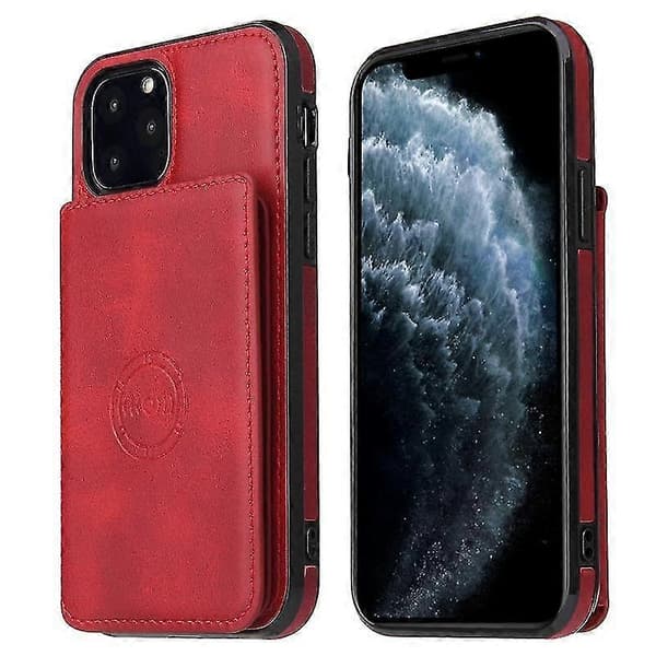 Iphone 11 vasikan tekstuurinen magneettikotelo (punainen)