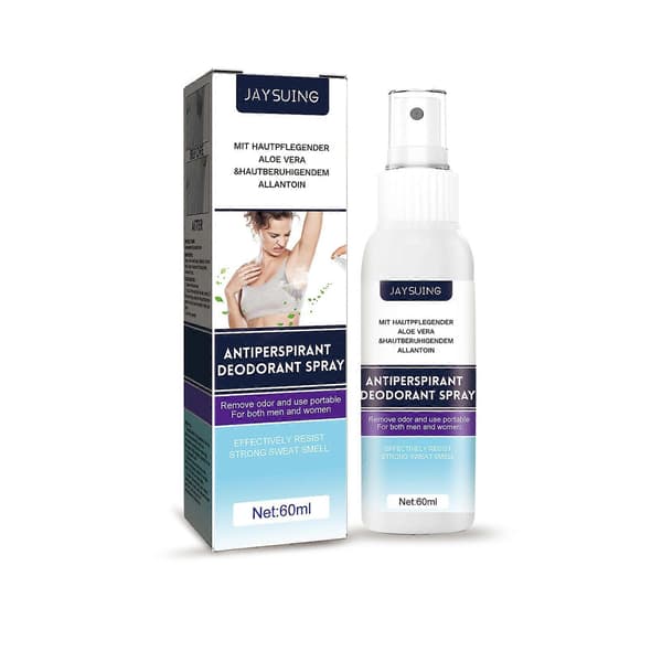 2 stk. deodorant spray for underarmer, bærbar underarmsspray for svette- og luktkontroll