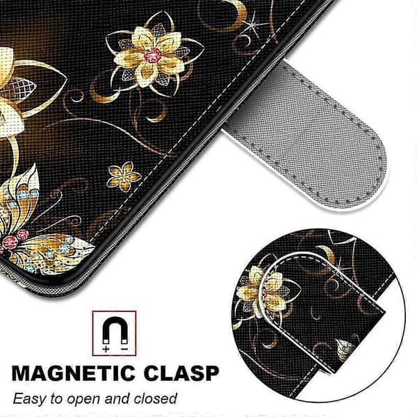 Fodral för iPhone 12 Blomma Fjäril Mobilfodral