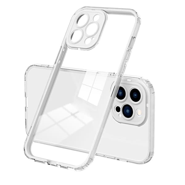 Pc Ramme Telefoncover Til Iphone 13 Pro Max Hvid