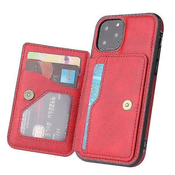 Iphone 11 vasikan tekstuurinen magneettikotelo (punainen)