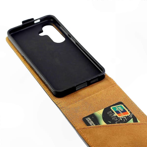 Vertikalt flipfodral i läder med kortfack (För Galaxy S24 5G)