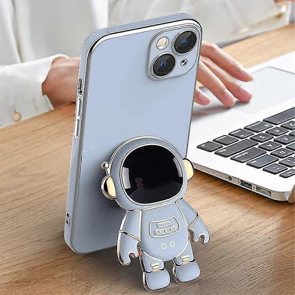 Astronaut skjult stativdeksel iPhone 13 Pro Max telefondeksel med stativ