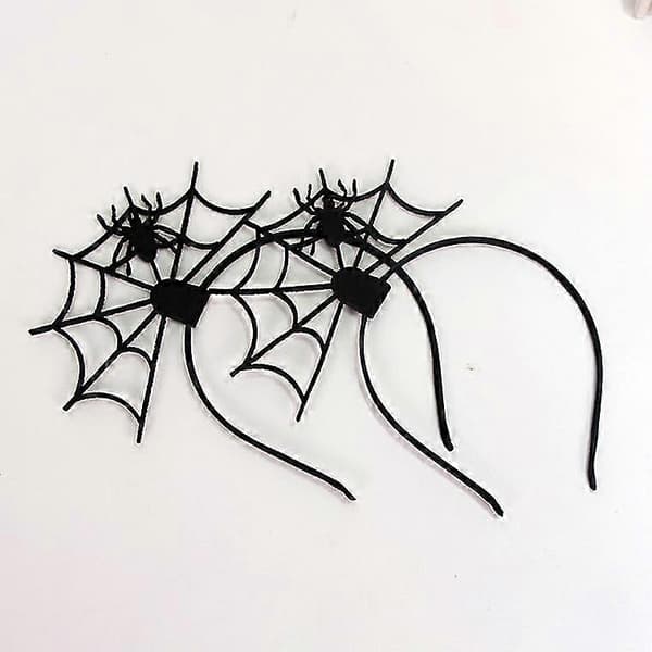 Halloween Spindelvæv Edderkop Edderkoppespind Halloween Fest Hovedstykke (sort Edderkop)