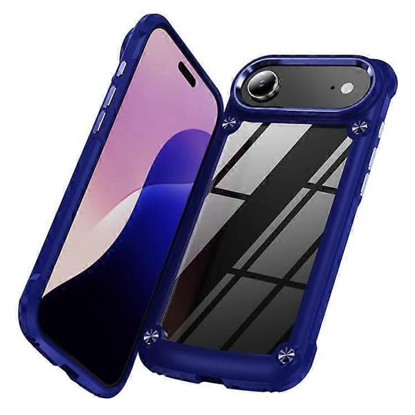 Kompatibel til iPhone 17 Air Case Anti-Drop Legering Linseramme PC + TPU Telefoncover