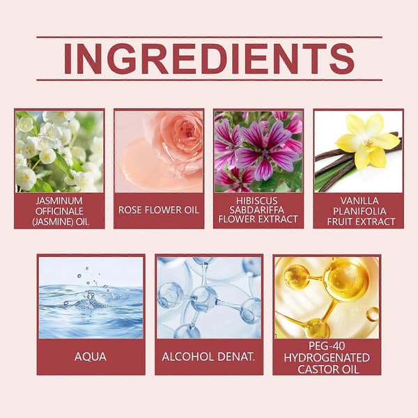 Solros Reseparfym, Långvarig Lätt Doft med Jasmin, Ros & Vanilj, Elegant Bärbar Spray